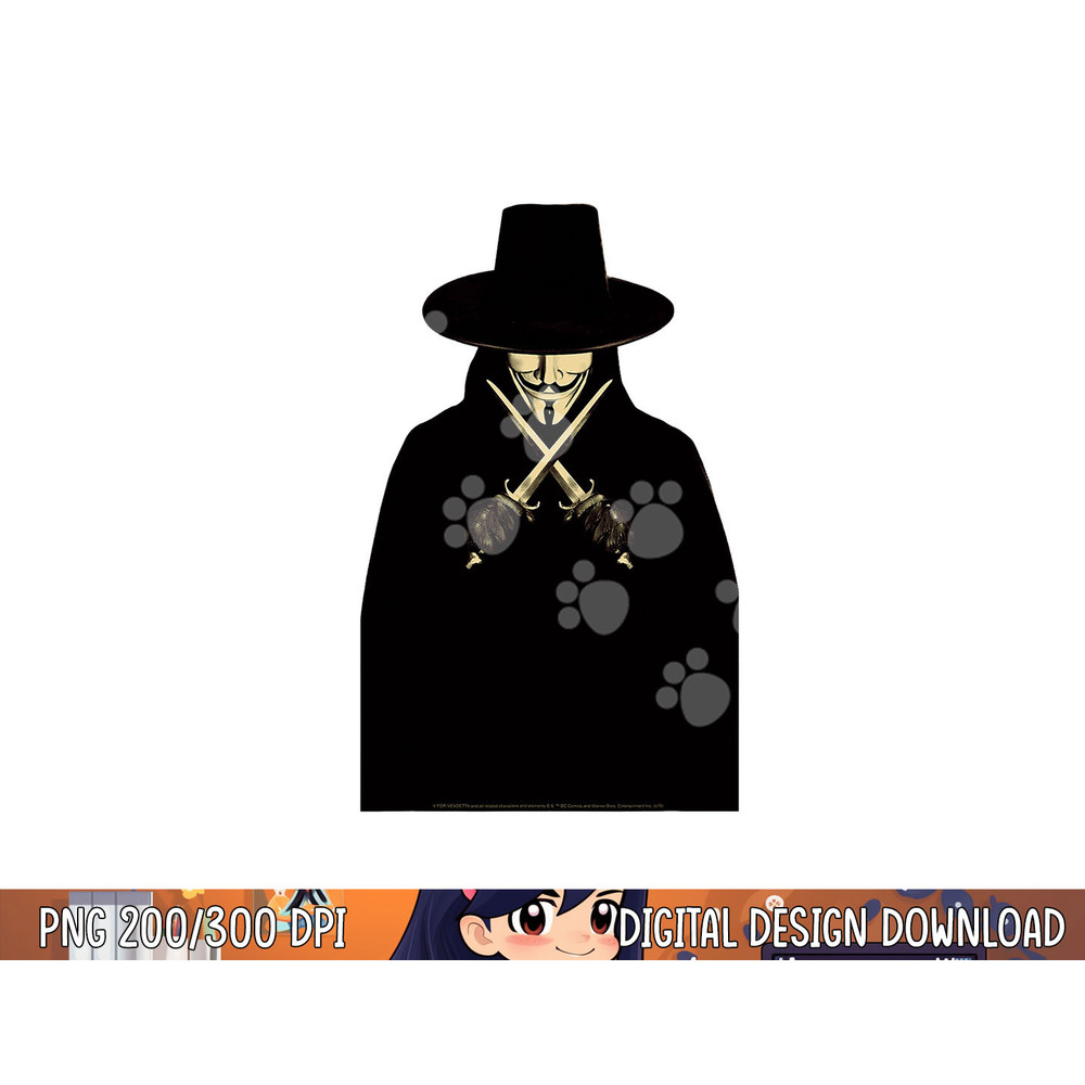 V For Vendetta V png, sublimation .jpg