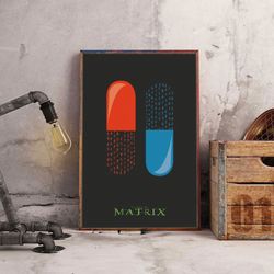 the matrix poster, movie poster, film poster, wall art, wall decor, prints, home decor, the matrix unplugged prints