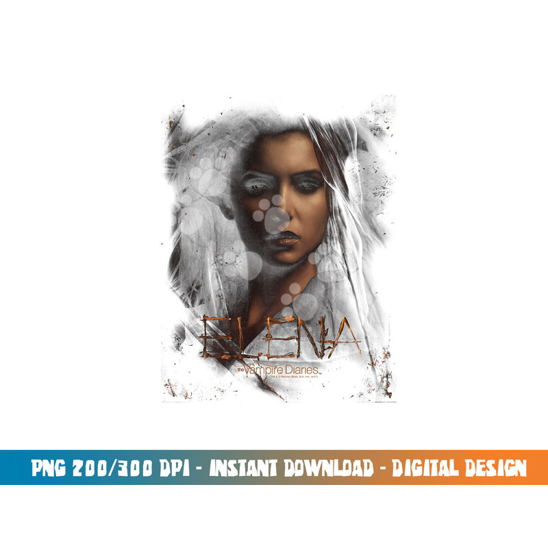 Vampire Diaries Elena Smokey Veil Longsleeve T Shirt Long Sleeve png, sublimation .jpg