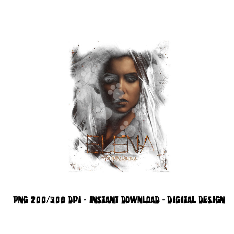 Vampire Diaries Elena Smokey Veil Longsleeve T Shirt Long Sleeve png, sublimation .jpg