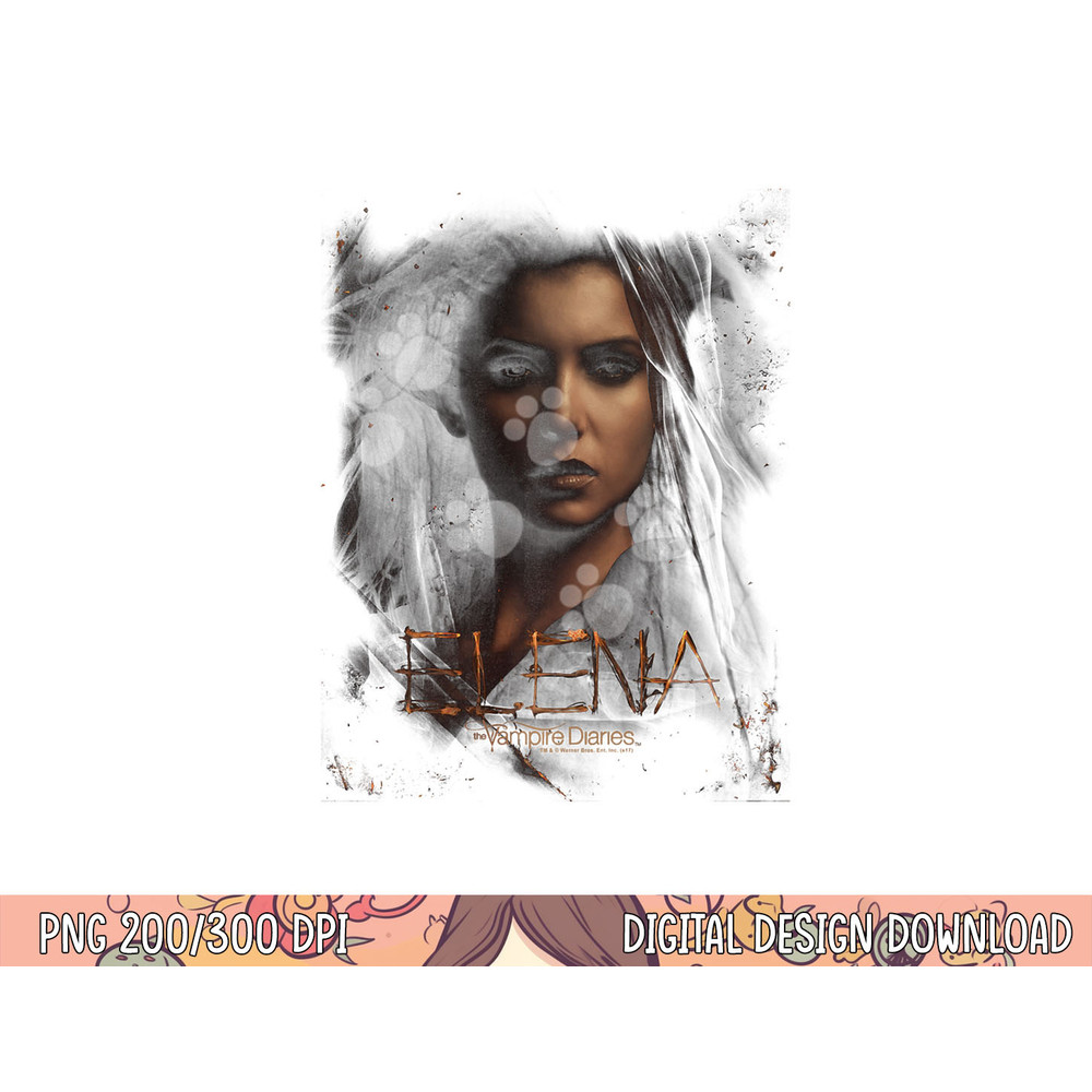 Vampire Diaries Elena Smokey Veil Longsleeve T Shirt Long Sleeve png, sublimation .jpg