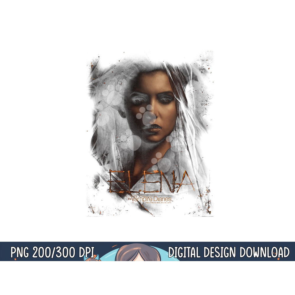 Vampire Diaries Elena Smokey Veil Longsleeve T Shirt Long Sleeve png, sublimation .jpg
