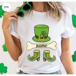 personalized irish t-shirt, four leaf clover shirt, custom st patricks day shirt, irish clothing, custom gift, shamrock