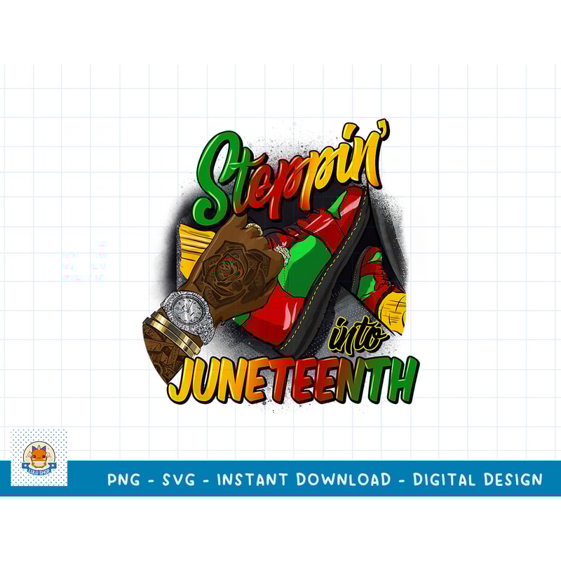 Steppin' Into Juneteenth Like My Ancestors Black Men T-Shirt copy.jpg