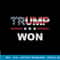 Trump Won T Shirt 4th of July American Flag T-Shirt copy.jpg