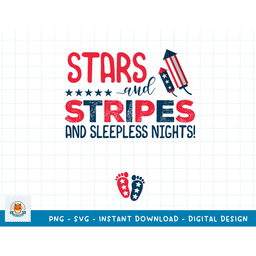 Womens 4th of July Pregnancy Announcement Stars and Stripes T-Shirt copy.jpg