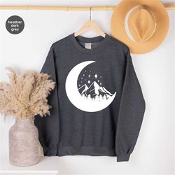 camping gifts, hiking hoodies and sweaters, adventure crewneck sweatshirt, camp graphic tees, mountain long sleeve shirt