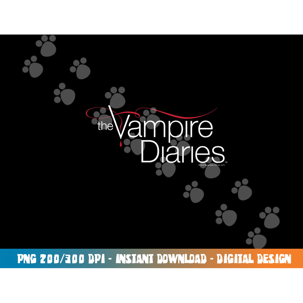 Vampire Diaries Logo Longsleeve T Shirt Long Sleeve png, sublimation .jpg