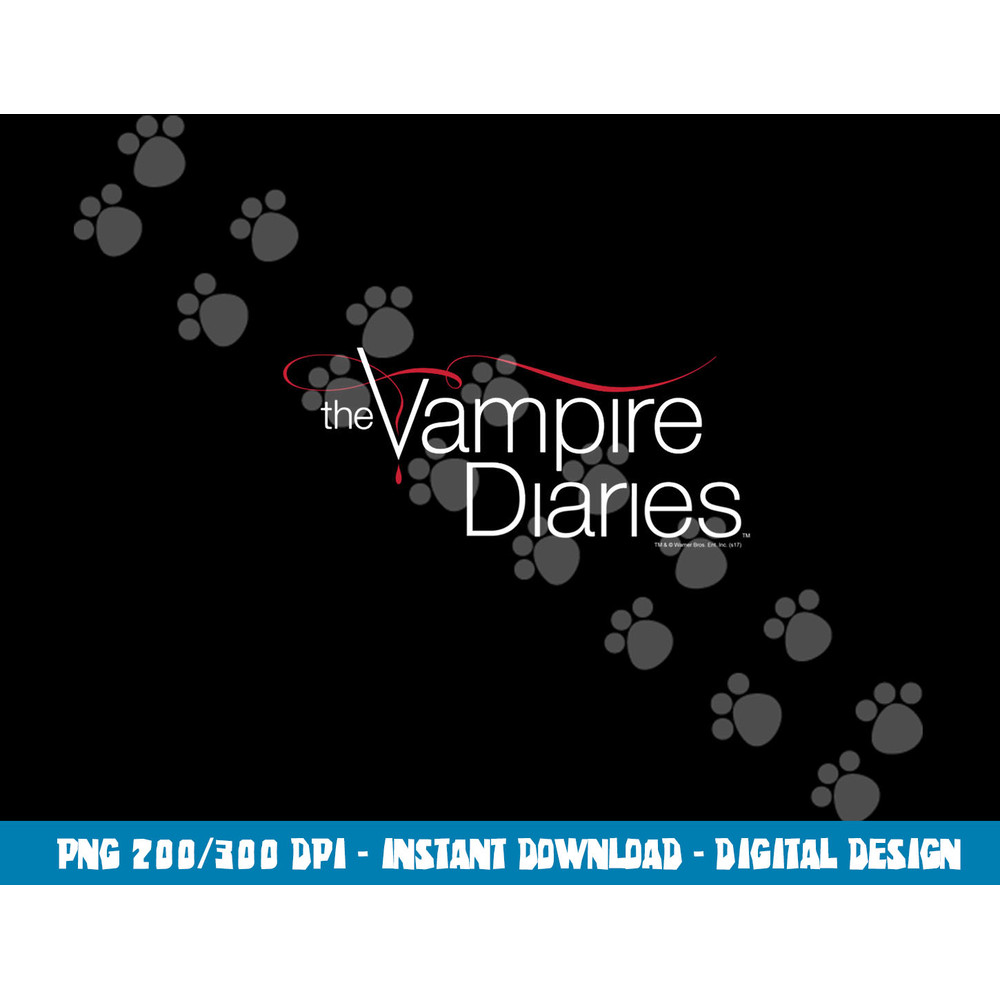 Vampire Diaries Logo Longsleeve T Shirt Long Sleeve  png, sublimation .jpg