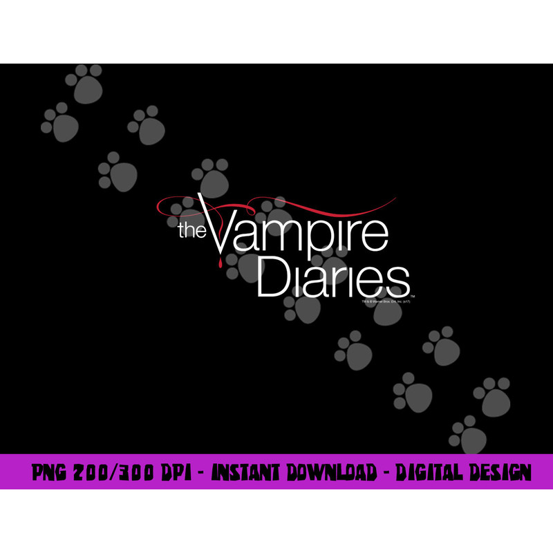 Vampire Diaries Logo Longsleeve T Shirt Long Sleeve  png, sublimation .jpg
