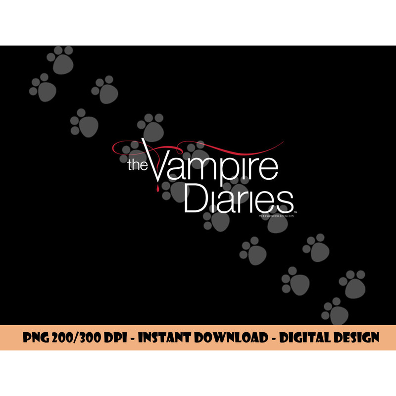 Vampire Diaries Logo Longsleeve T Shirt Long Sleeve  png, sublimation .jpg