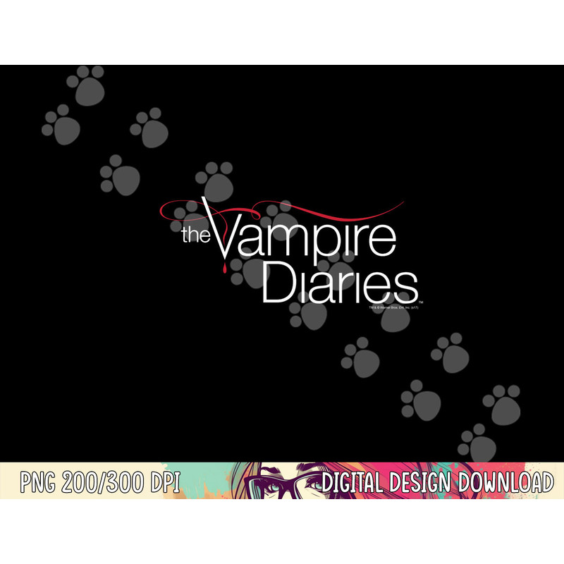 Vampire Diaries Logo Longsleeve T Shirt Long Sleeve png, sublimation .jpg