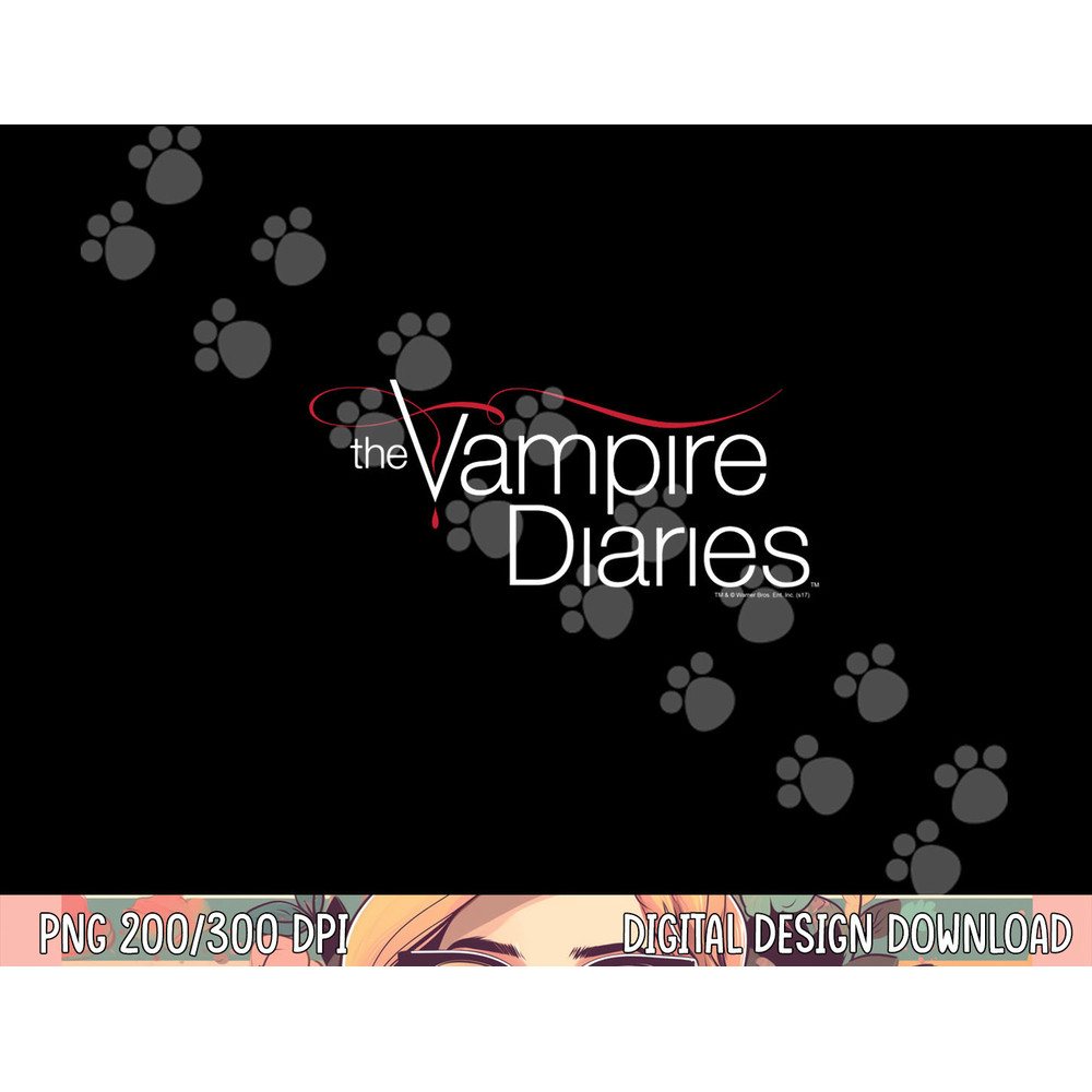 Vampire Diaries Logo Longsleeve T Shirt Long Sleeve png, sublimation .jpg