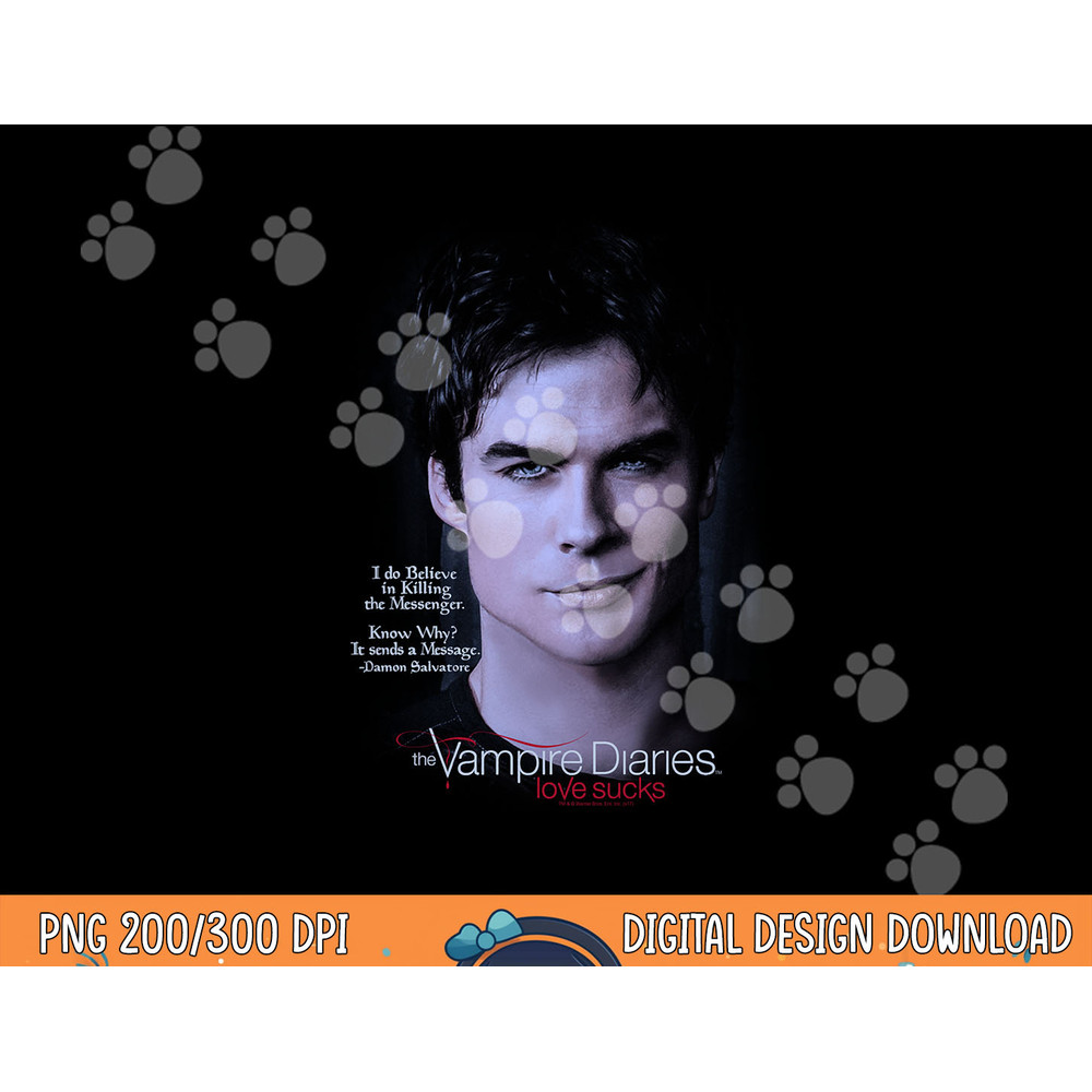 Vampire Diaries Messenger Longsleeve T Shirt Long Sleeve  png, sublimation .jpg