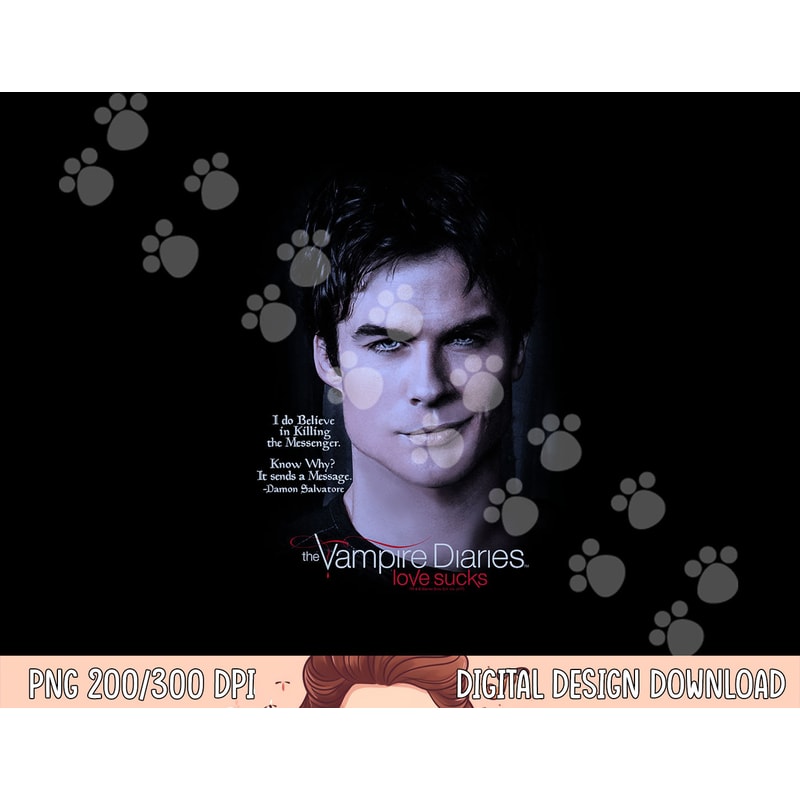 Vampire Diaries Messenger Longsleeve T Shirt Long Sleeve png, sublimation .jpg