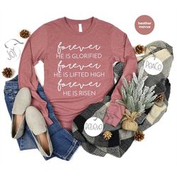 jesus long sleeve shirt, faith sweatshirt, christian clothing, christian gifts, gift for boyfriend, religious hoodies an