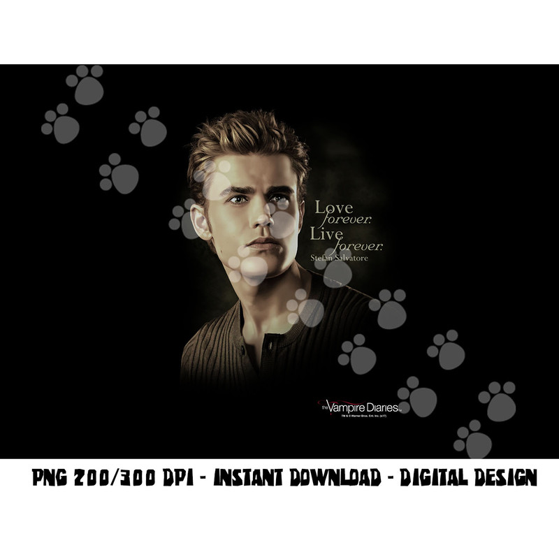 Vampire Diaries Stefan Forever Longsleeve T Shirt Long Sleeve png, sublimation .jpg