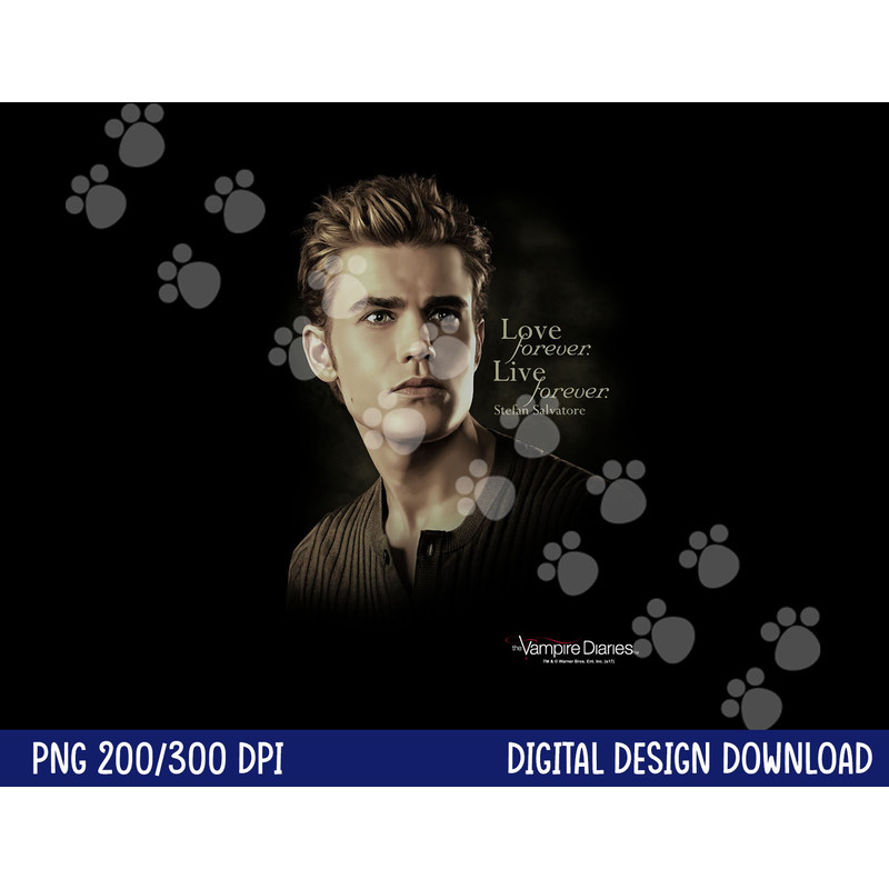 Vampire Diaries Stefan Forever Longsleeve T Shirt Long Sleeve png, sublimation .jpg
