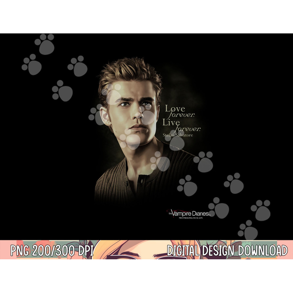 Vampire Diaries Stefan Forever Longsleeve T Shirt Long Sleeve png, sublimation .jpg