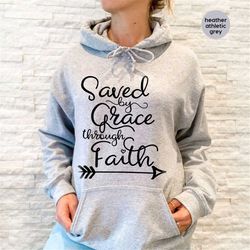 christian gifts, christian hoodies and sweaters, faith crewneck sweatshirt, religious long sleeve shirts, christian appa