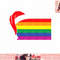 Pride Flag With Santa Hat Bisexual LGBT Christmas png, instant download.jpg