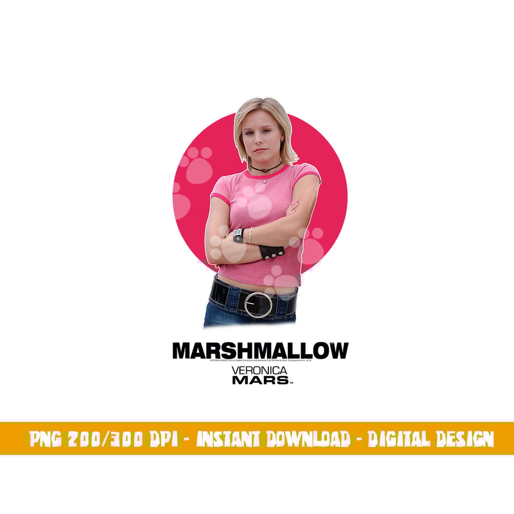 Veronica Mars Marshmallow png, sublimation .jpg