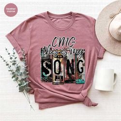 funny concert t shirt, festival crewneck sweatshirt, gifts for her, song shirts for women, party outfit for women, girls