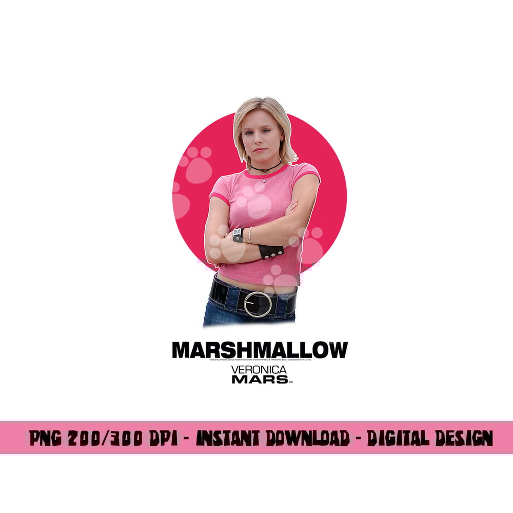 Veronica Mars Marshmallow png, sublimation .jpg