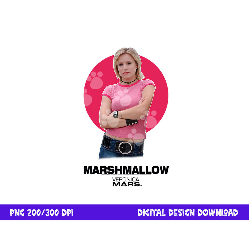 Veronica Mars Marshmallow png, sublimation .jpg