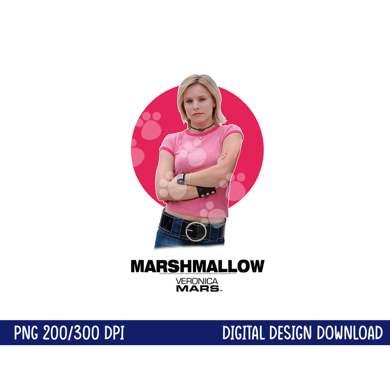 Veronica Mars Marshmallow png, sublimation .jpg