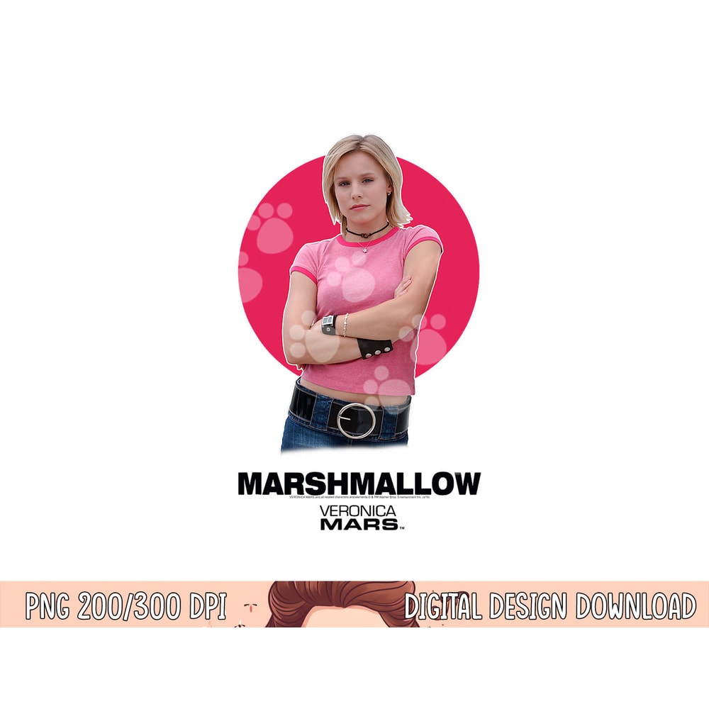 Veronica Mars Marshmallow png, sublimation .jpg
