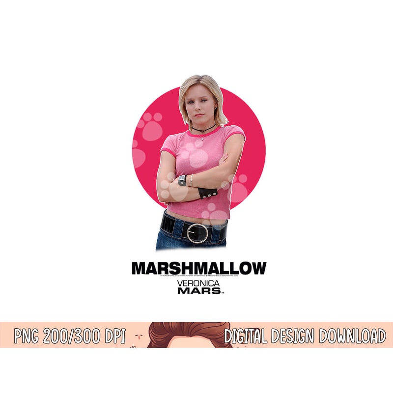 Veronica Mars Marshmallow png, sublimation .jpg