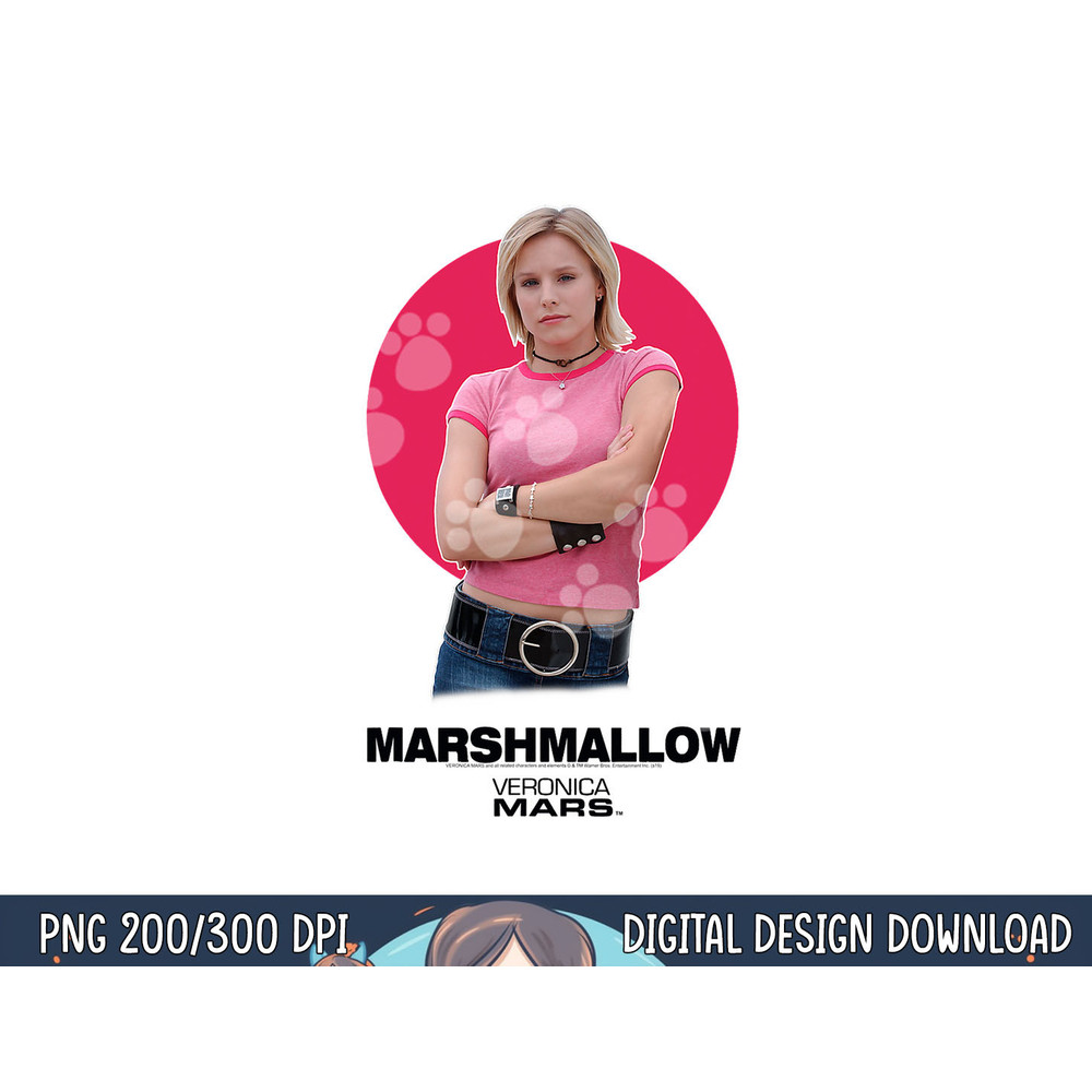 Veronica Mars Marshmallow png, sublimation .jpg