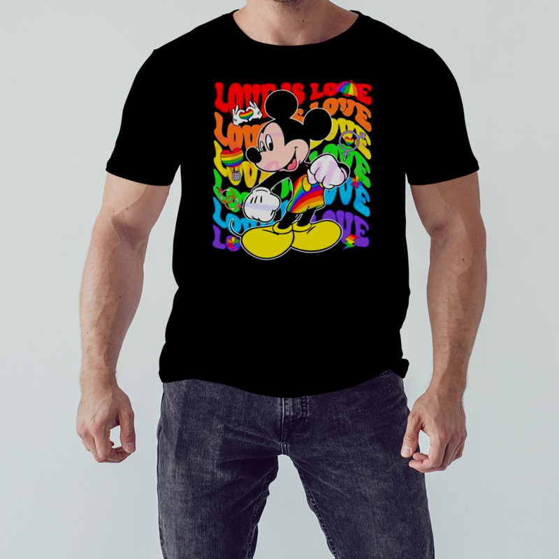 Love Is Love Mickey Pride 2023 Shirt, Unisex Clothing Shirt For Men Women, Graphic Design, Unisex Shirt