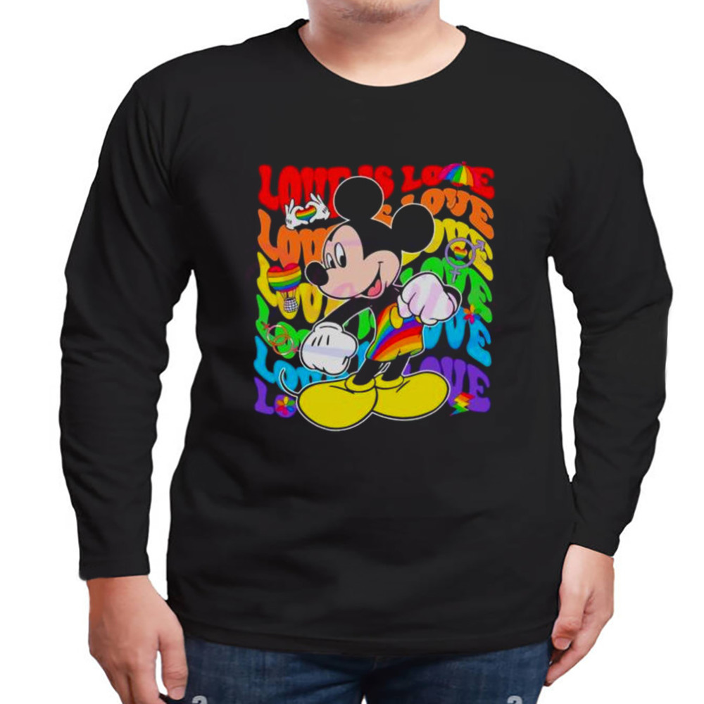 Love Is Love Mickey Pride 2023 Shirt, Unisex Clothing Shirt For Men Women, Graphic Design, Unisex Shirt