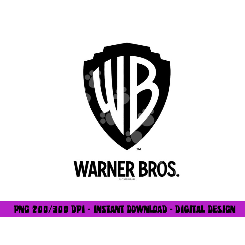 Warner Brothers WB Blue Logo C2  png, sublimation .jpg