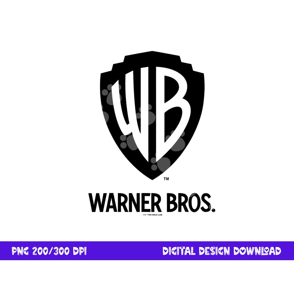 Warner Brothers WB Blue Logo C2 png, sublimation .jpg