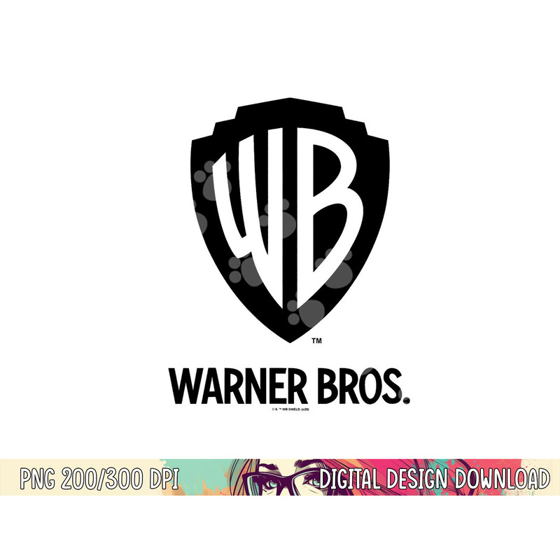 Warner Brothers WB Blue Logo C2 png, sublimation .jpg