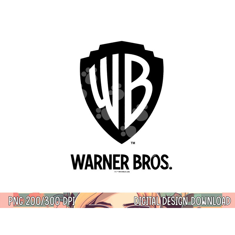 Warner Brothers WB Blue Logo C2 png, sublimation .jpg