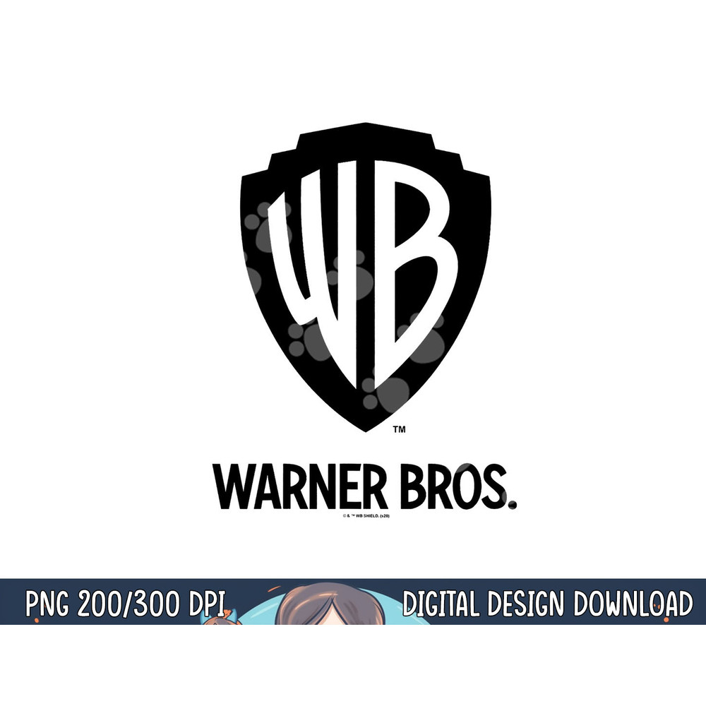 Warner Brothers WB Blue Logo C2 png, sublimation .jpg