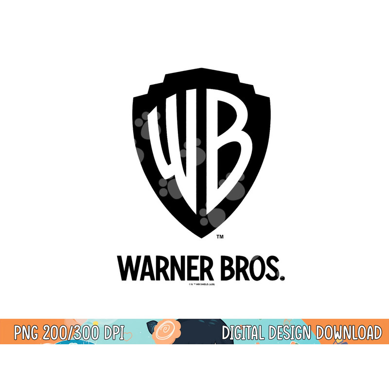 Warner Brothers WB Blue Logo C2  png, sublimation .jpg