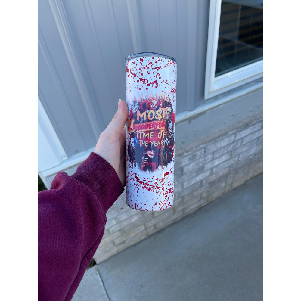 Horror Movie Tumbler, Horror Movie Skinny Tumbler, Horror Movie 20oz Skinny Tumbler, Sinister Confinement Tumbler.png