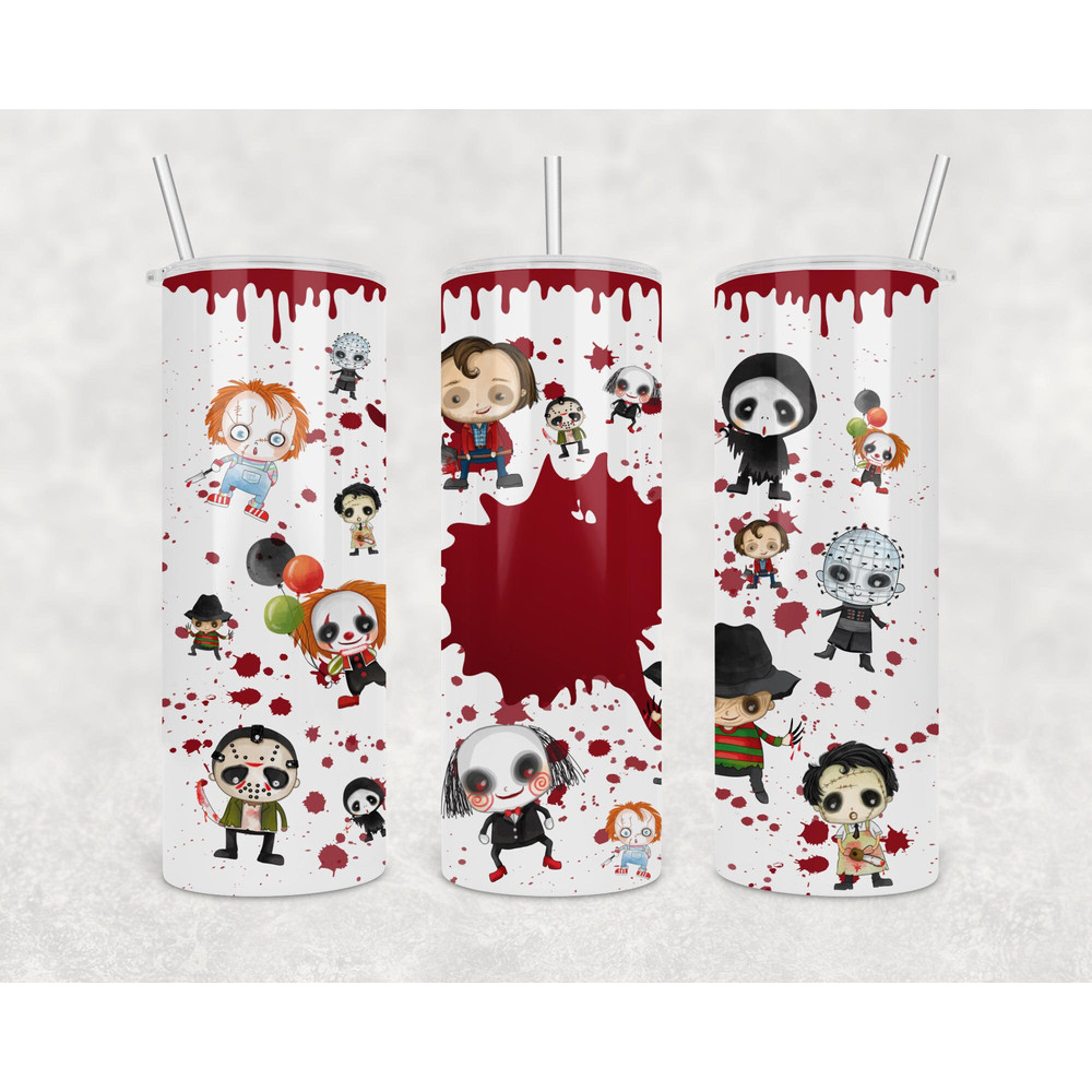 Horror Movie Tumbler, Horror Movie Skinny Tumbler, Horror Movie 20oz Skinny Tumbler, Sinister Secrets Tumbler.png