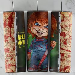 horror movie tumbler, horror movie skinny tumbler, horror movie 20oz skinny tumbler, supernatural horrors tumbler