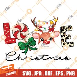 Svg - Png, Love Christmas svg, Family Christmas svg, christmas svg, Love christmas png, Christmas Reindeer svg