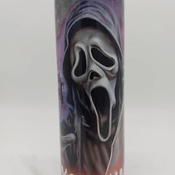 horror movie tumbler, horror movie skinny tumbler, horror movie 20oz skinny tumbler, terrifying spectres tumbler