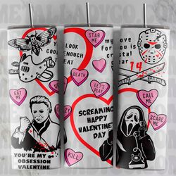 horror movie tumbler, horror movie skinny tumbler, horror movie 20oz skinny tumbler, terrifying tales tumbler