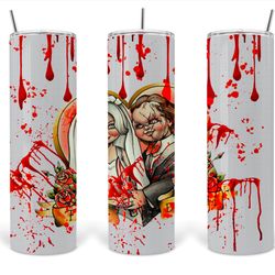 horror movie tumbler, horror movie skinny tumbler, horror movie 20oz skinny tumbler, terrors the silver screen tumbler