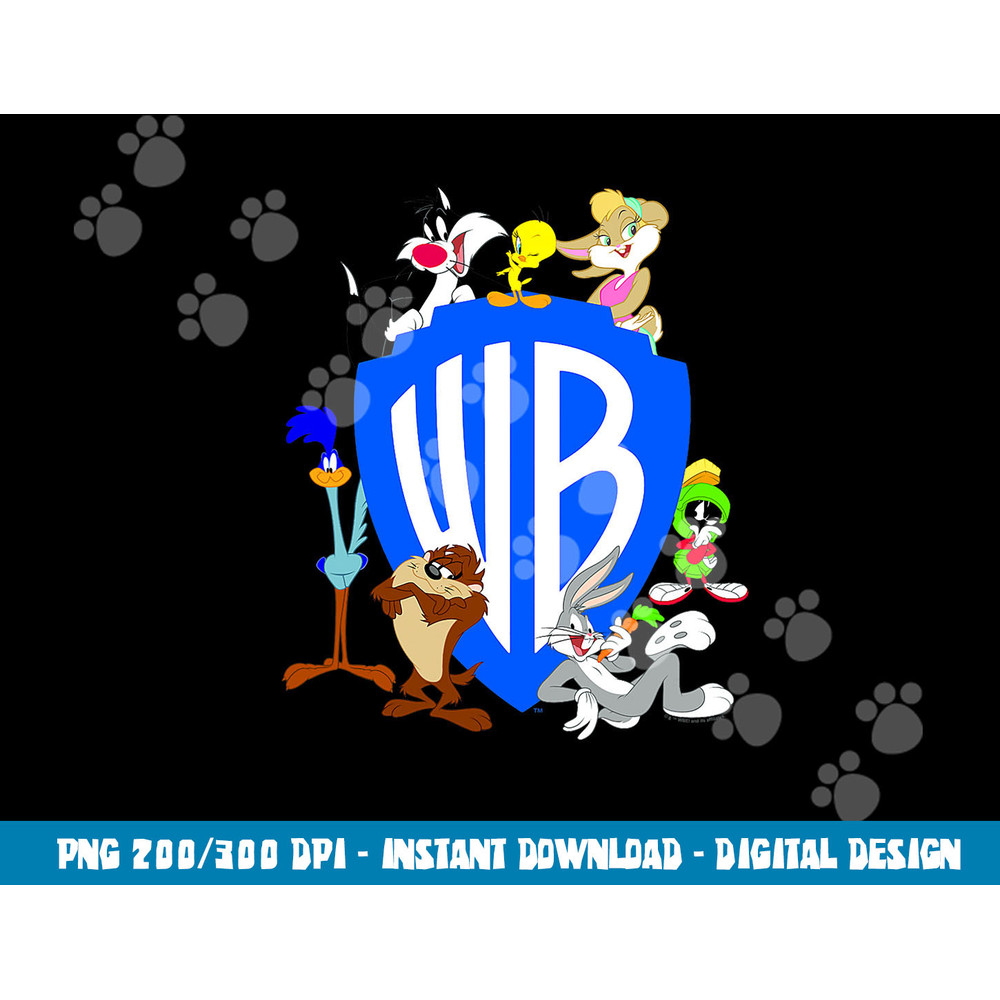 WB100 Looney Tunes Classic Warner Bros. Logo  png, sublimation .jpg