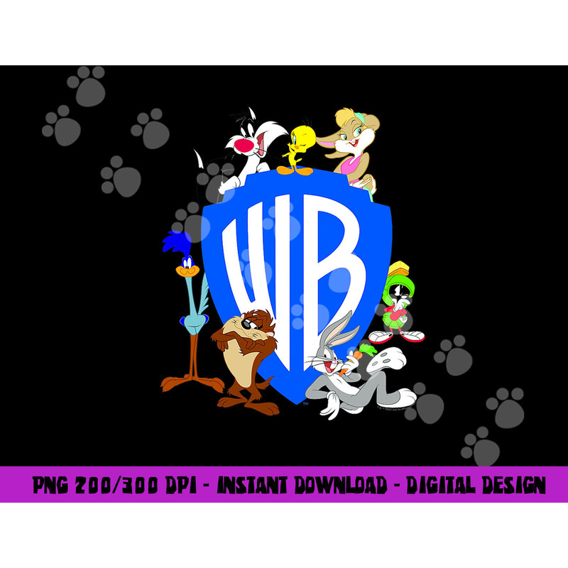 WB100 Looney Tunes Classic Warner Bros. Logo  png, sublimation .jpg